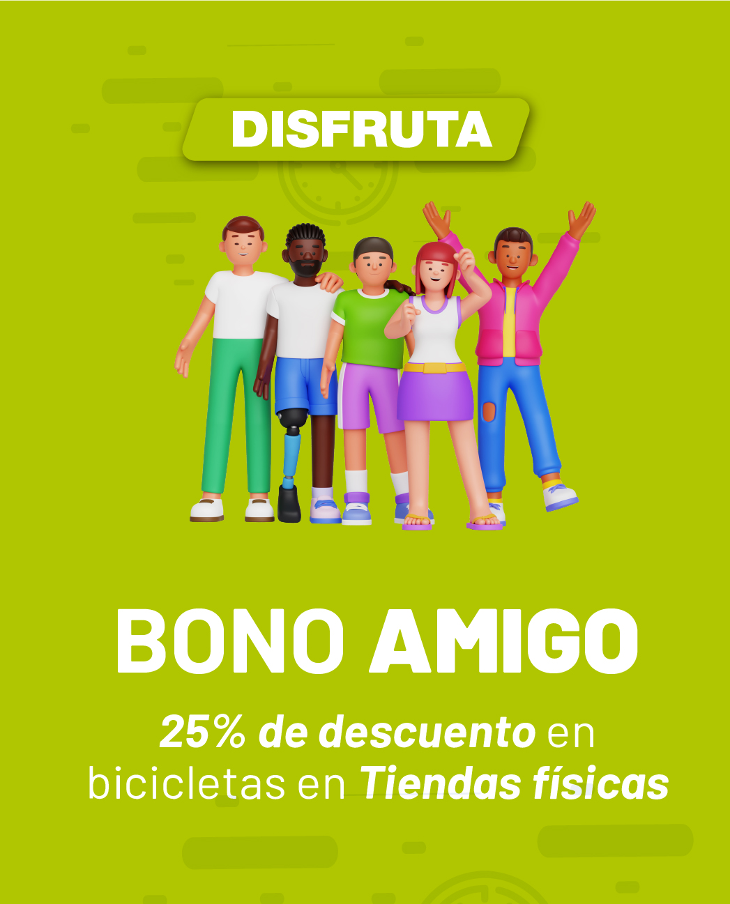 Bono amigo 25% descuento